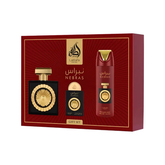 Coffret Nebras 3pcs - LATTAFA P 100ml + 200ml + 20ml