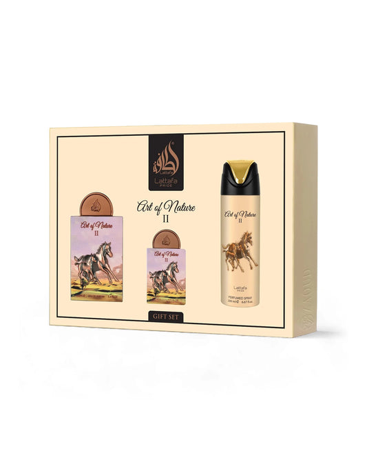 Coffret Art of Nature II 3 pcs LATTAFA P 100 ml + 200 ml + 20 ml